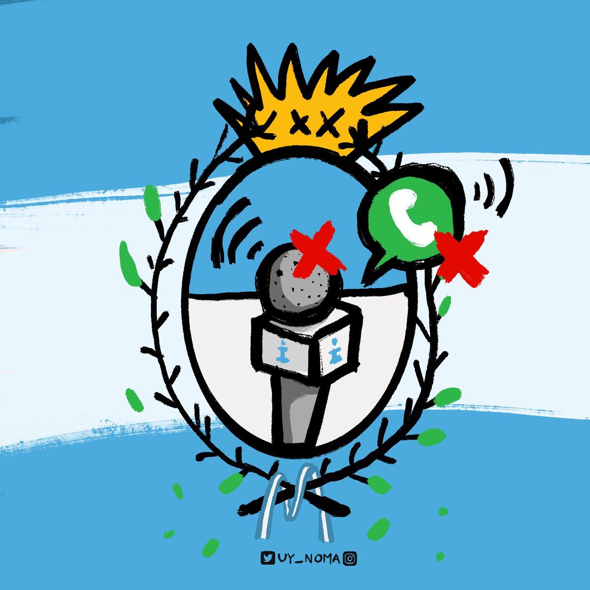 Uy_Noma (@uynomacolectivo) on Twitter photo Viva La Libertad ( de expresión ) CARAJO Viva La Libertad ( de expresión ) CARAJO