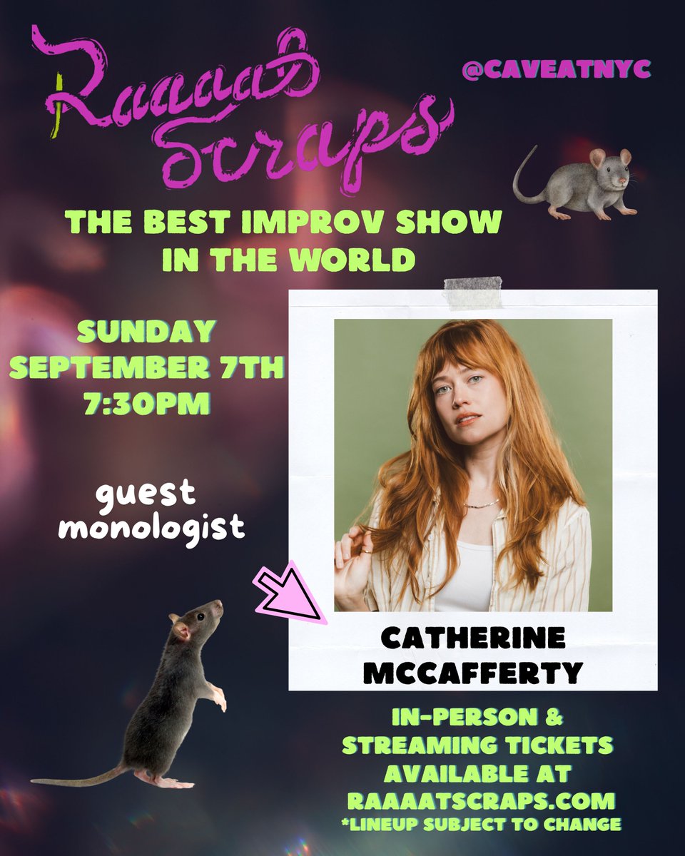 RaaaatScraps 🐀 - Best Improv Show in the World! tweet media
