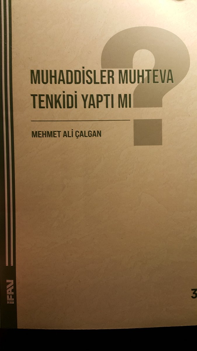 lazamani's tweet image. Muhaddisler Muhteva Tenkidi Yaptı mı? 
Hadis ilminin önemli bir bahsini konu edinen kitap, 3. baskıyı yapmış.
