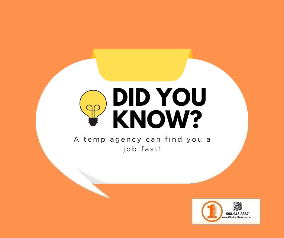 Choice1Temps's tweet image. 🚀 Why job hunt alone when Choice1Temps can help you land work faster?
We connect hardworking people with great opportunities in manufacturing,...
#Choice1Temps #GetHiredFast #NowHiring #JobSearchMadeEasy #ManufacturingJobs #HospitalityCareers #ClericalPositions #WorkWithUs