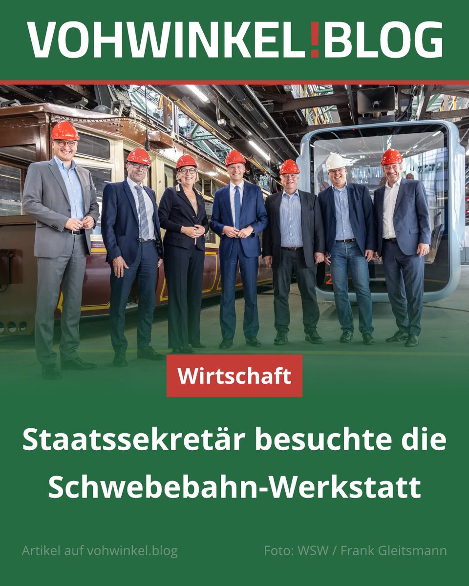 Hoher Besuch in der Schwebebahn-Werkstatt: Der Parlamentarische Staatssekretär <a href="/ChristianHirte/">Christian Hirte</a> schaute im Rahmen seiner Sommertour auch in Vohwinkel vorbei, um sich über das Wahrzeichen der Stadt zu informieren.

Zum Artikel geht es hier:
wupper.link/l7b99