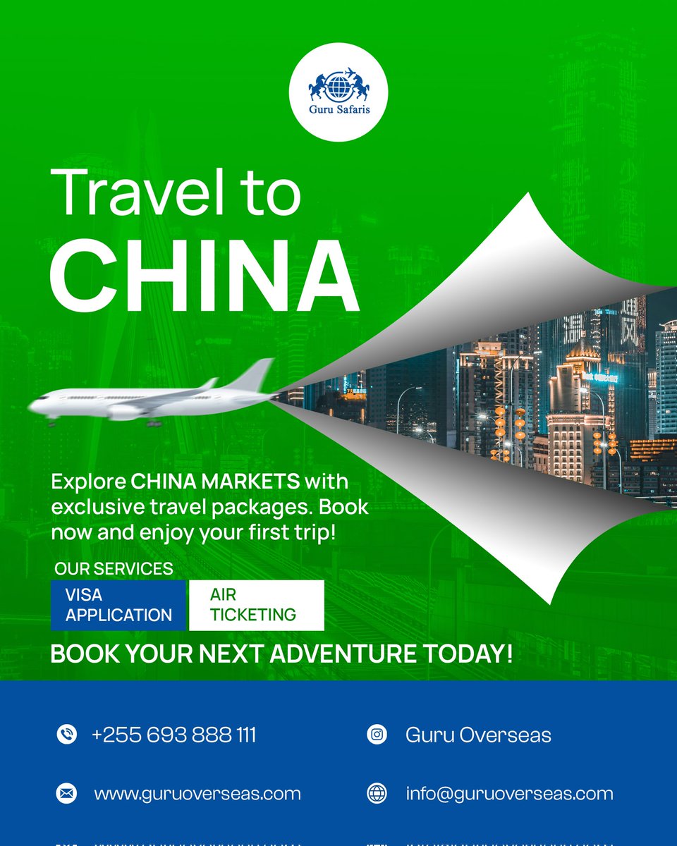 GurusOverseas's tweet photo. Tutakusaidia kuanzia kupata Supplier &amp; Business Invitation,Visa na Hotel Reservation kwa Gharama nafuu @GurusOverseas

Tunatoa huduma ya kukata Ticket za Ndege kwa bei nafuu &amp; Mkopo pia

Address Green Acre House Opposite Mery water Old Bagamoyo Rd 

Piga/Whatsapp 0794200200 https://t.co/wBO3jtIwDo