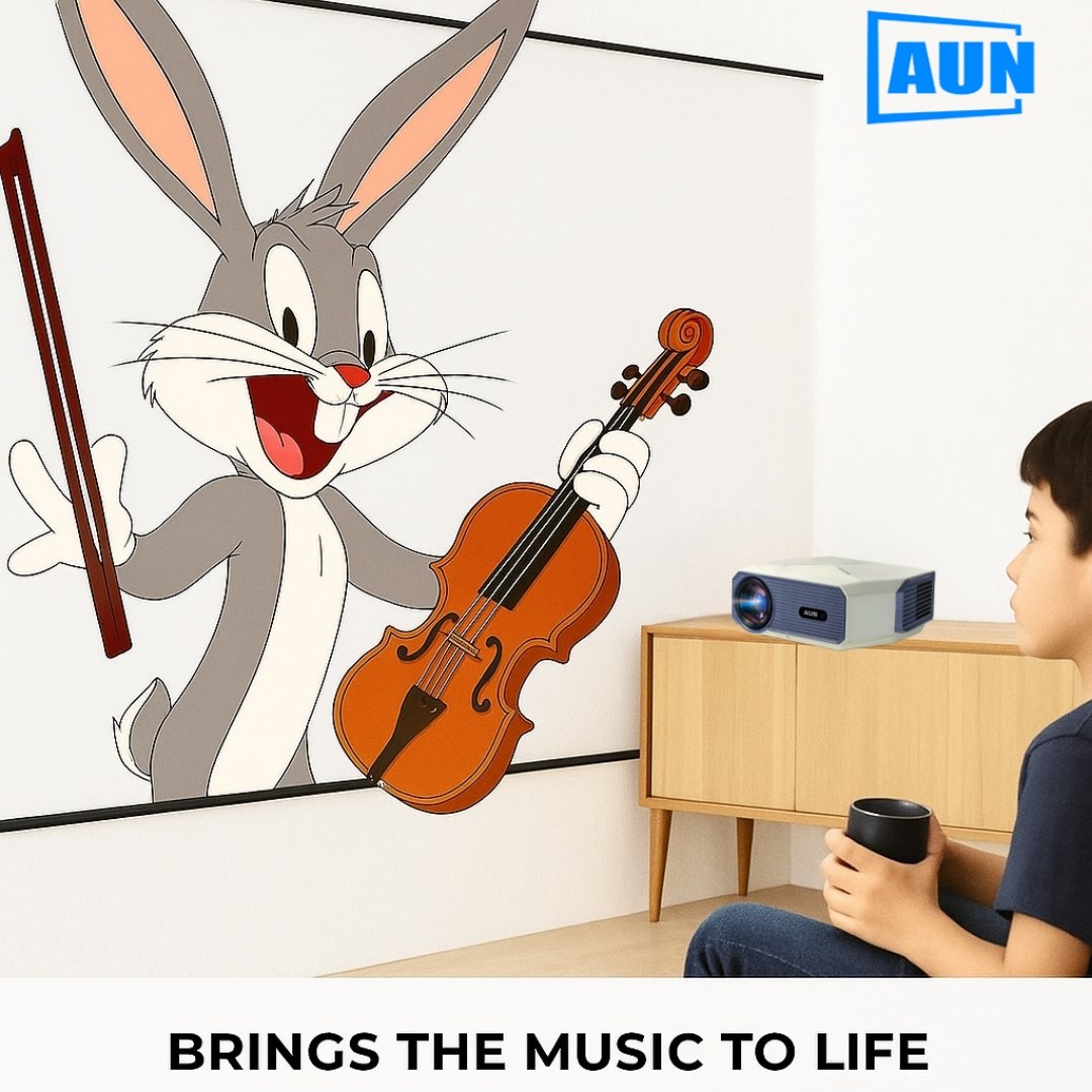 aun_projector's tweet image. ✨🎶 With the AUN A004 Pro Projector, every scene feels alive — sharp visuals, vibrant colors, and sound that truly brings the music to life! 🎬🎻
Upgrade your home entertainment today. 💡📽️

#AUNProjector #A004Pro #HomeCinema #BringsTheMusicToLife