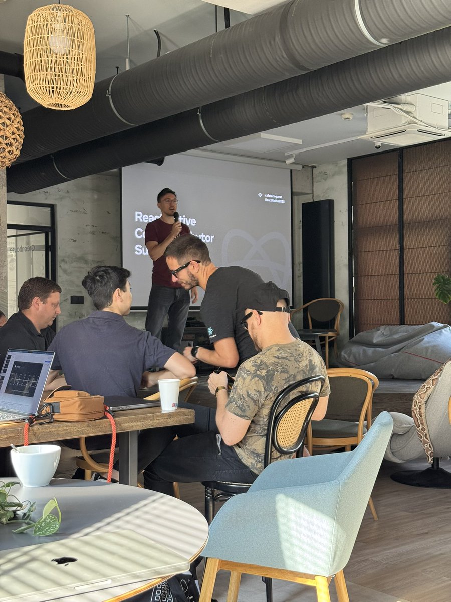 Day 2 at React Native Core Contributor Summit 2025. Met some amazing folks. <a href="/titozzz/">Thibault Malbranche</a> <a href="/JorgeWritesCode/">Jorge Cohen</a>