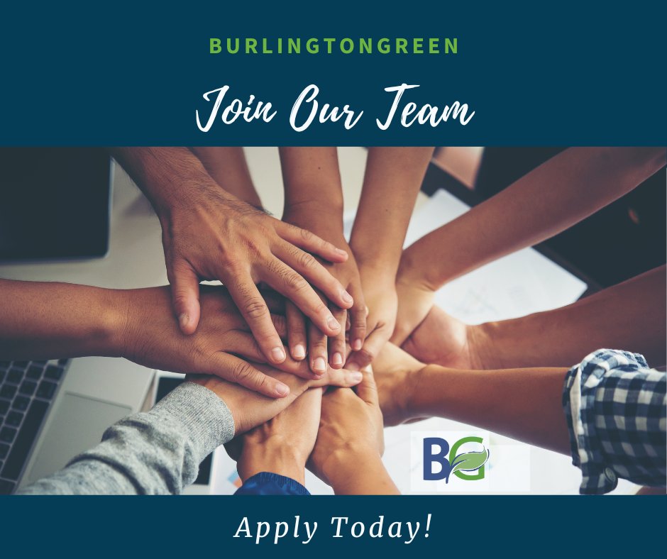 We're hiring! Check out these rewarding opportunities to join the BurlingtonGreen team! 🌎➡️🍃burlingtongreen.org/employment-vol…