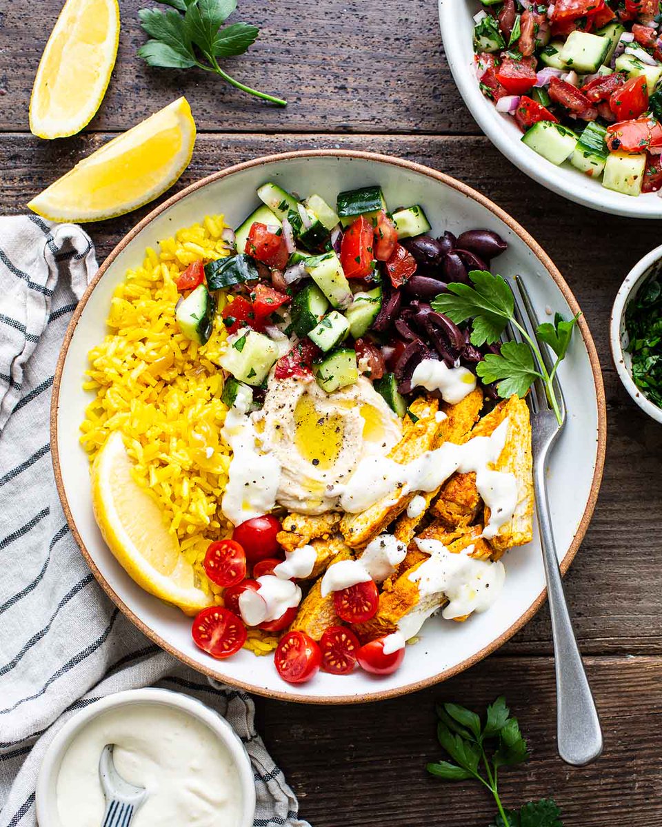 Chicken Shawarma Bowl >> iowagirleats.com/chicken-shawar…