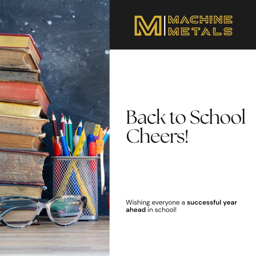 Best of luck to all the students, teachers, and families heading back to school! 🍎📚 From all of us at Machine Metals, here’s to a year filled with learning, growth, and success! 😊💛 

#YQL #Lethbridge #Alberta #Canada #MachineMetals #BackToSchool #MetalBending #SheetMetal