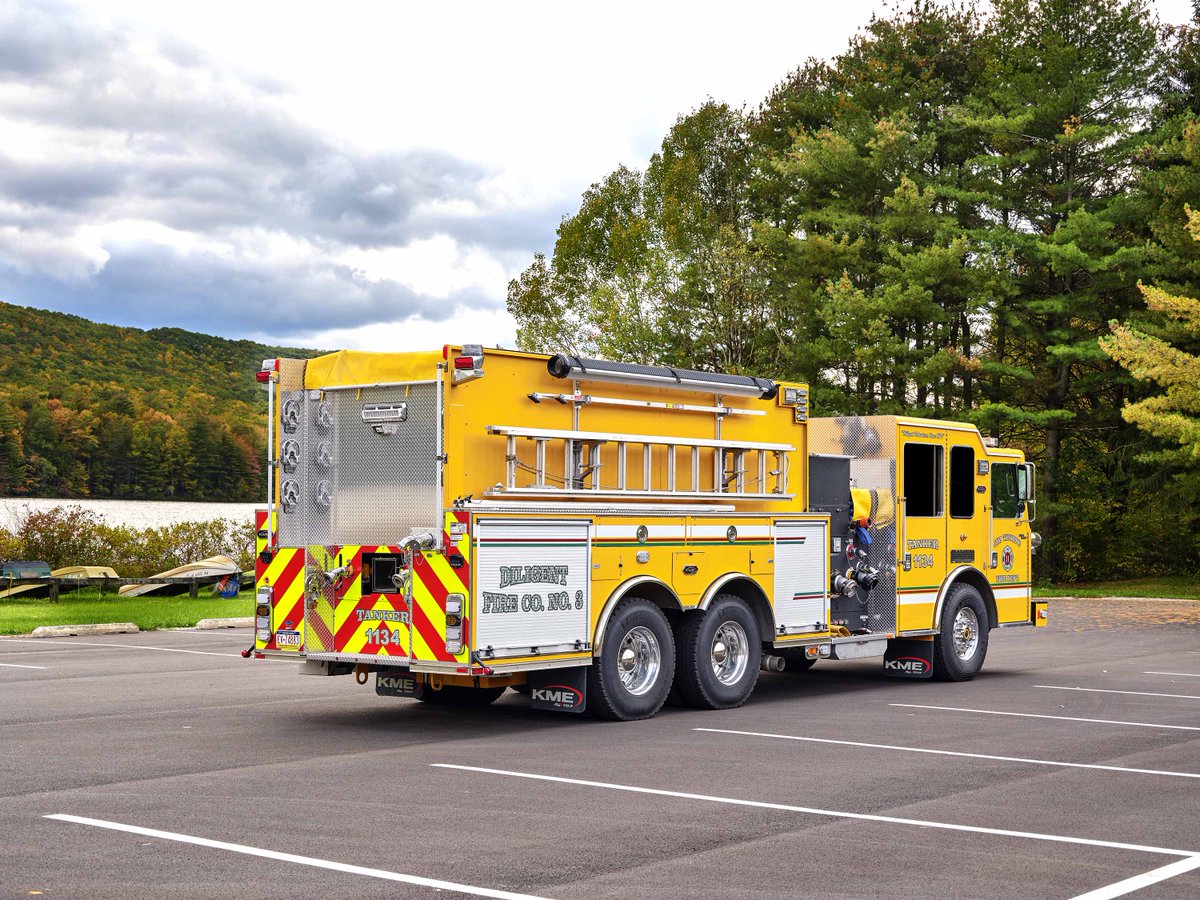 We're kicking off the fall months with this awesome KME Custom Pumper Tanker for the Jim Thorpe Fire Department in Pennsylvania. #KMEfire #firetruck #firefighter #truckofthemonth #jimthorpepa #fall