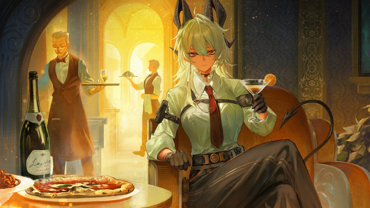 ddengart's tweet image. Old Zani commission for WuWa Anni web event #WutheringWaves