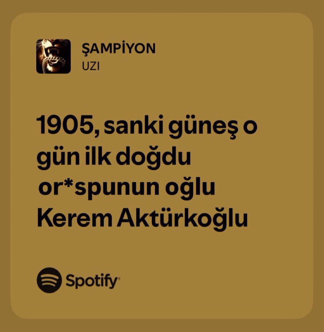 🚨UZI’nin düzenlediği “Şampiyon Cimbom” şarkısının yeni sözleri yayınlandı.
