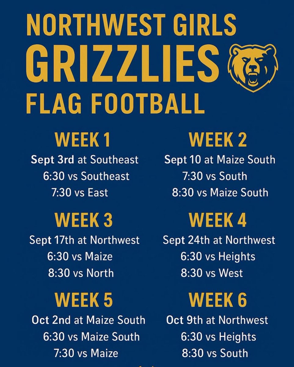 Excited to kick off my first season of flag football with <a href="/Wichita_NW/">Wichita Northwest HS</a>  come check us out! #nwhs #flagfootball