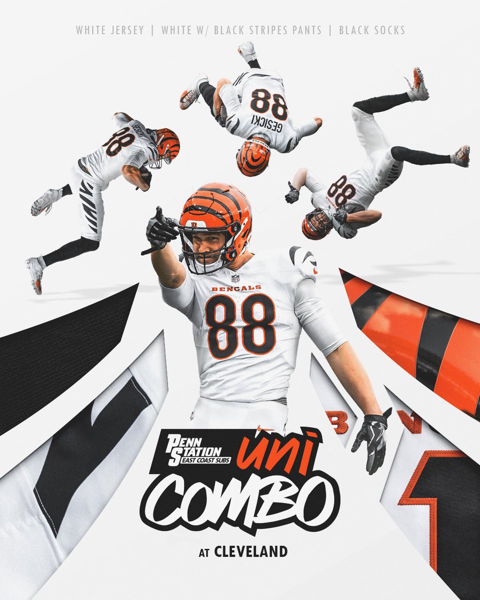 Bengals's tweet photo. Football’s back and so are we.

Uni Combo | @PennStationSubs https://t.co/M3x9B581fG