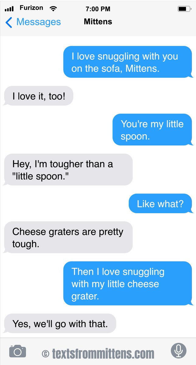 Texts from Mittens:  Spoon                     
Order books and calendars anywhere you buy them! (also, there's a link in bio) Texts from Mittens, copyright 2013-2025  #textsfrommittens