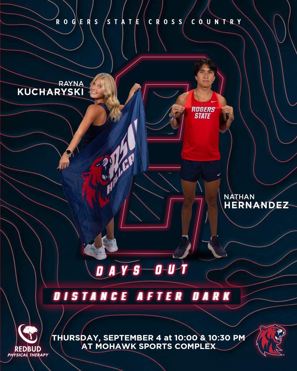 rsutfxc's tweet image. Only 2️⃣ days until the @rsutfxc season is in action! 

Come cheer on your Hillcats at the RSU Distance After Dark meet in Tulsa on September 4!

#BacktotheHill