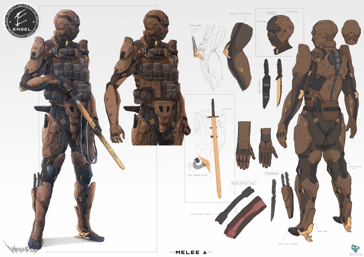 They sure Want you Dead! 
Concept arts for Heavy, Ninja and Melee troops.