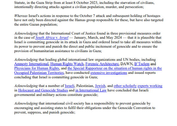 Farid_0v's tweet photo. Three minutes are needed to read the resolution by the International Association of Genocide Scholars regarding the situation in Gaza. https://t.co/RqL6k9hXkN