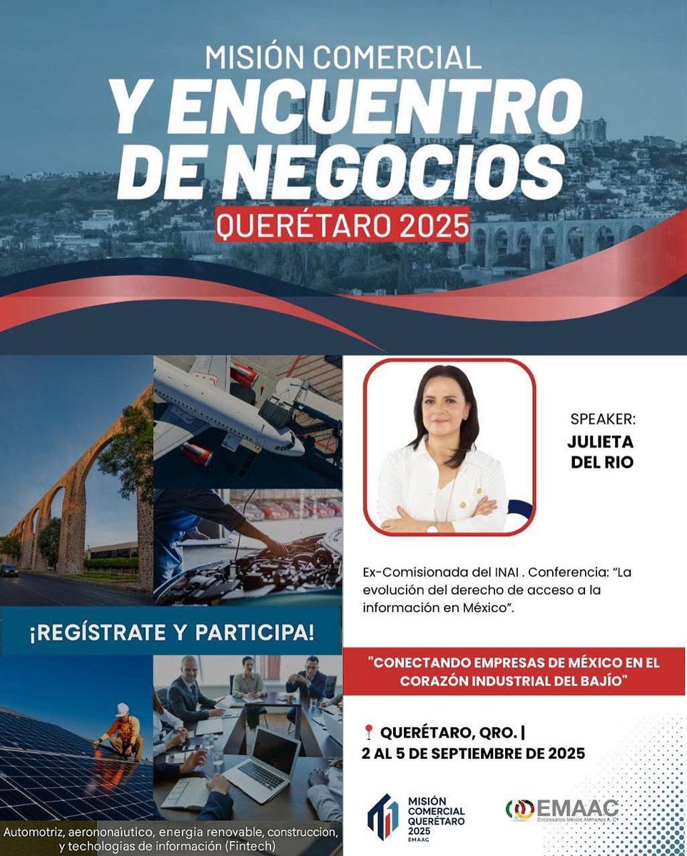 Las fintech manejan información sensible: desde datos bancarios y de identidad hasta patrones de comportamiento financiero. Proteger esta información no es solo una obligación legal, sino también una responsabilidad ética. #MisiónComercialQuerétaro2025 <a href="/Emaac_oficial/">EMAAC</a>
