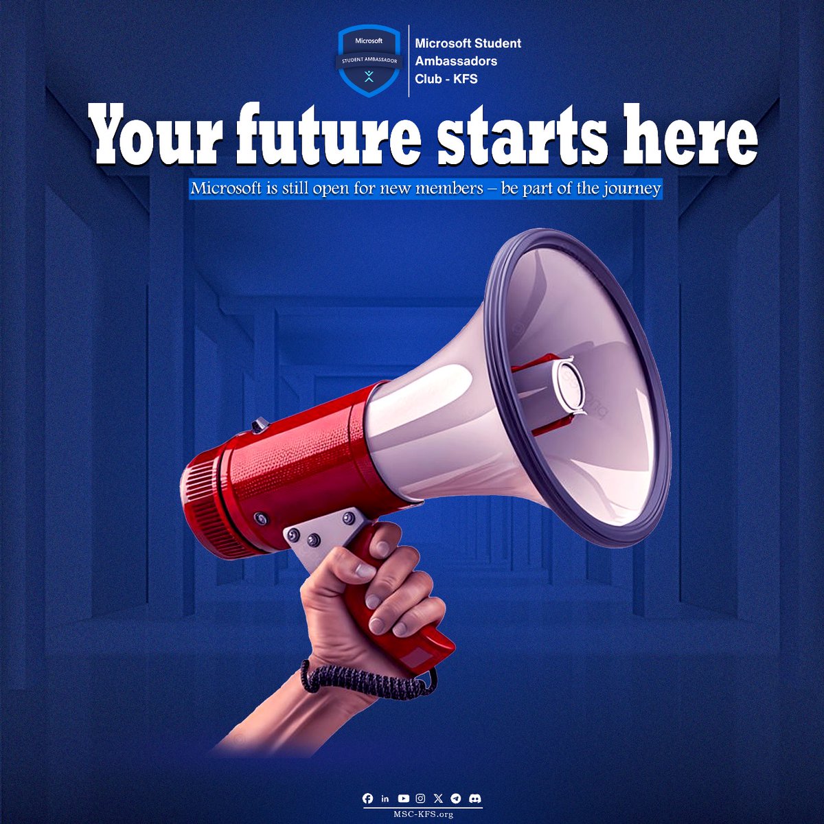 Only 2 days left to apply!
Don’t miss your chance to join our Technical Mentorship Program this season.

Apply now through this link:
forms.office.com/e/49N8d9V8vR

Stay connected:
MSC-KFS.org
#MSC_KFS #MicrosoftStudentAmbassadors #JoinOurTeam #TechnicalMentorshipProgram