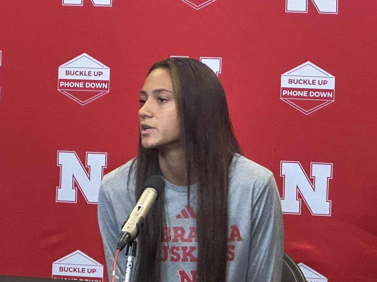 randysilvertv's tweet image. Harper Murray up first for Nebraska volleyball.

“We are team first. Cool I got a career high 23 kills vs. Kentucky, but it’s about the team win and a banner at the end of the year.”

#huskersvb