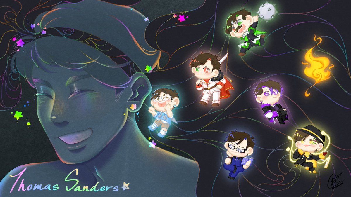 Cleme12ine's tweet photo. ☆Colourful Sides☆
Aight, time to sleep. This took longer than it should’ve, but it didn’t feel that long either. 

150 layers used
15h 26m

Good night :)

#thomassanders #sanderssides #pattonsanders #romansanders #logansanders #virgilsanders #remussanders #janussanders https://t.co/oHPxxdnvwg