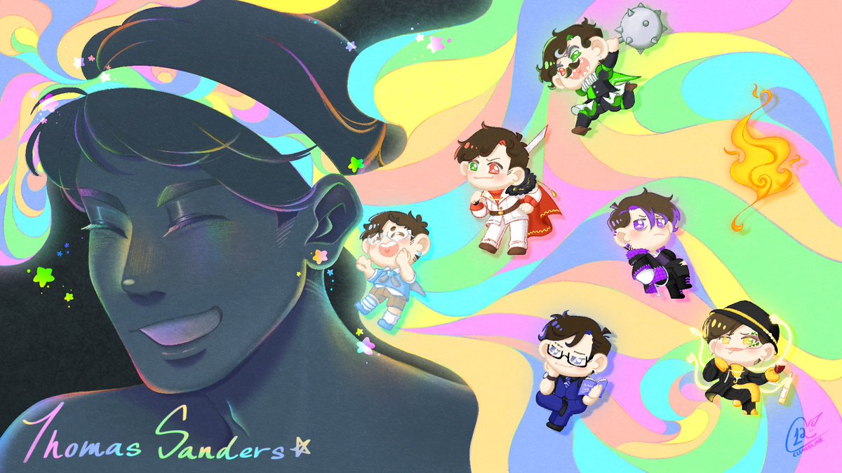 Cleme12ine's tweet photo. ☆Colourful Sides☆
Aight, time to sleep. This took longer than it should’ve, but it didn’t feel that long either. 

150 layers used
15h 26m

Good night :)

#thomassanders #sanderssides #pattonsanders #romansanders #logansanders #virgilsanders #remussanders #janussanders https://t.co/oHPxxdnvwg