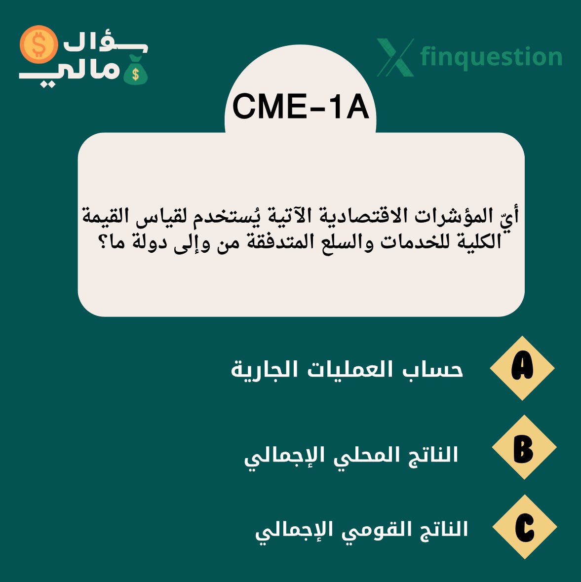 سؤالين CME-1 شاملة جزئين العمليات و التشريعات 

أي الإجابات صحيحة؟