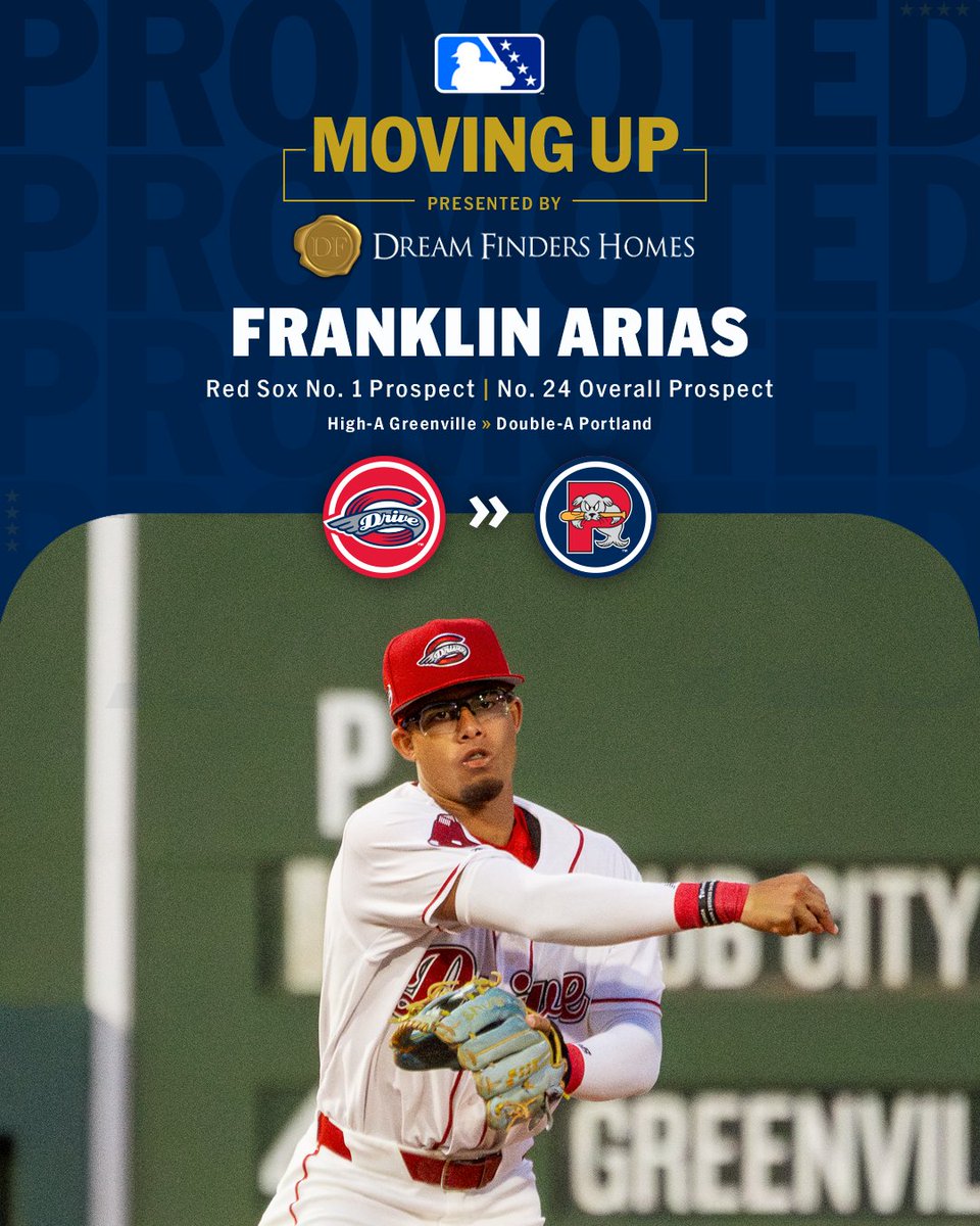 Franklin Arias is moving up to his 3rd level this season!

The Red Sox are promoting the 19-year-old to Double-A Portland.