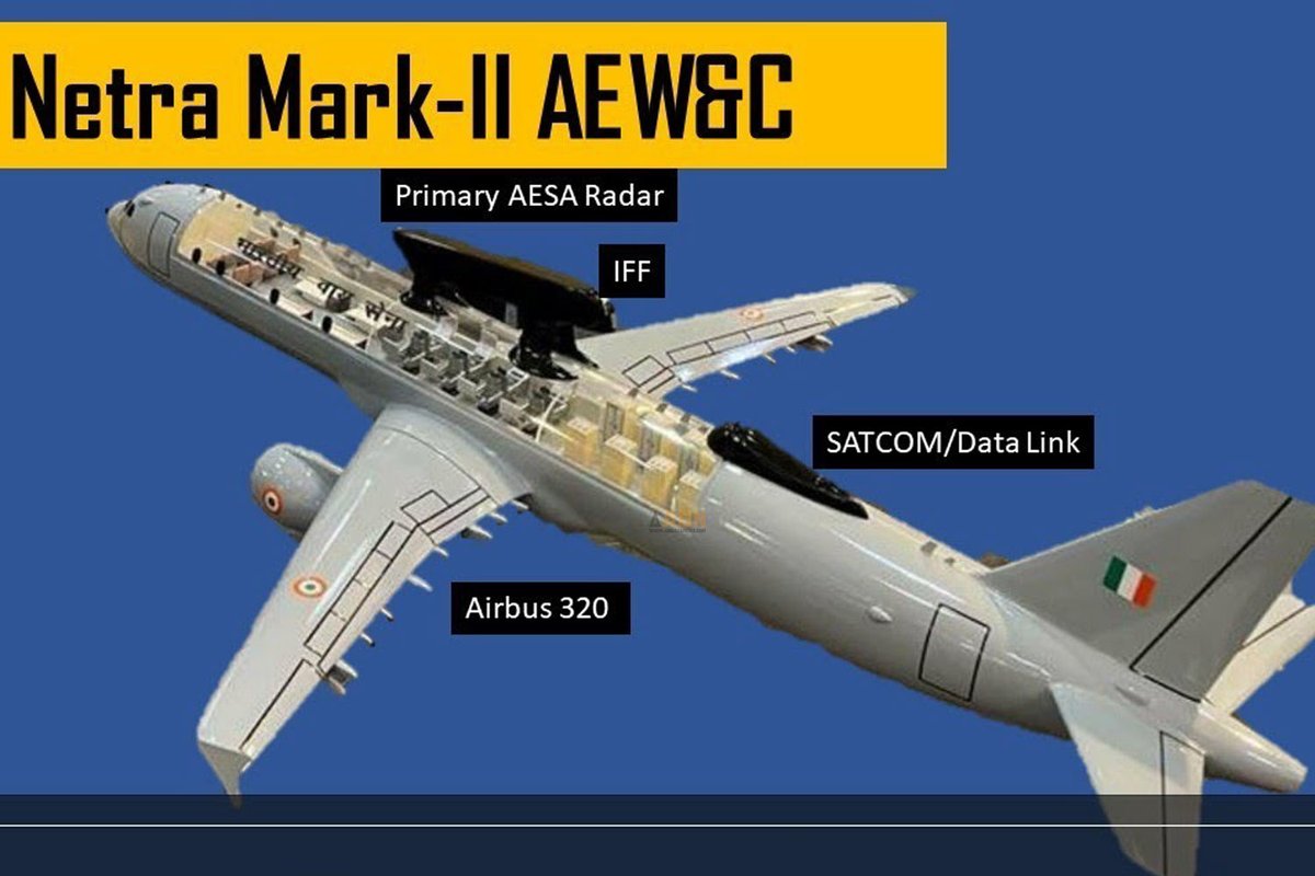 AirwayBrasil's tweet photo. Índia aprova programa Netra MkII para aviões Airbus A321 AEW&amp;C. #A321 #Airbus #ForçaAéreadaÍndia #NetraMkII https://t.co/ccjJYy54ip https://t.co/jwJB3MyjBJ