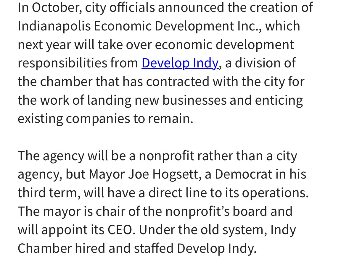 jstewartIndy's tweet photo. ‼️ BREAKING: Indianapolis Economic Development, Inc., chaired by @IndyMayorJoe, is organizing meetings with city councilors and @Google, pushing hard for the Franklin township data center ahead of a Sept. 22 council vote.

💰 The city pays them $1 million for consulting. https://t.co/qtzlvUv06p