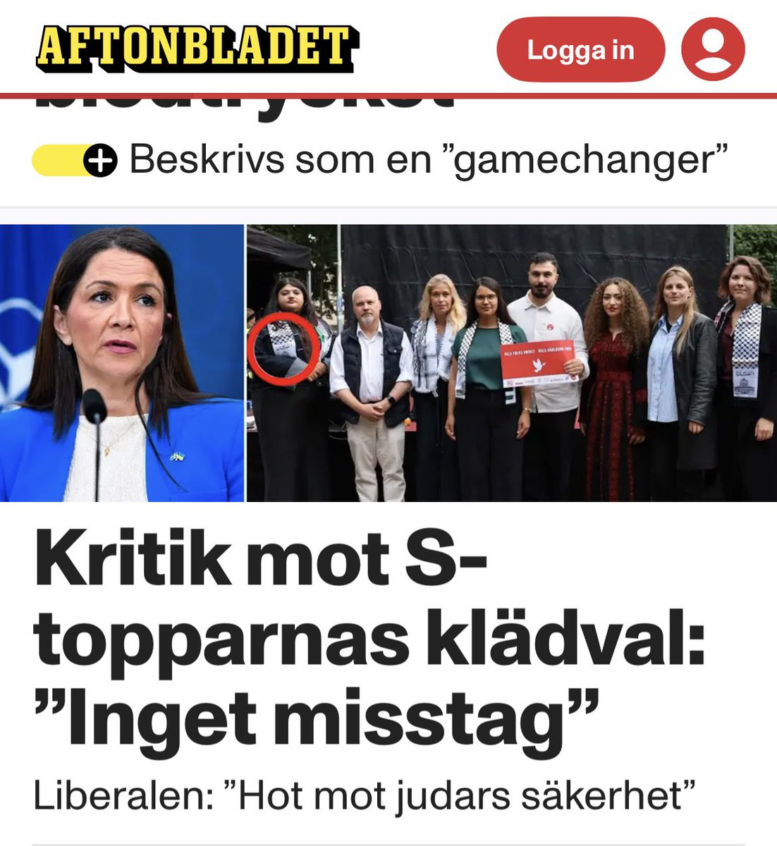 GulanAvci's tweet image. Det får vara nog nu. Först ertappades SSU:s ordförande Moska Hassas med att bära en palestinasjal med islamistiskt budskap, samma symbol som självaste Hamasledaren Yahya Sinwar burit. Men hon är inte ensam. 

Även S-topparna Emelie Stark, förbundsordförande för HBTQ+…