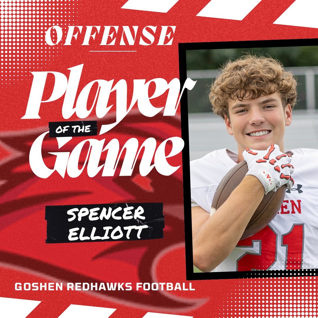 Congrats to our Offensive Player Of The Game for our W last Friday

10 Catches, 114 Yds and a TD

#RedHawkPride x #GRIT