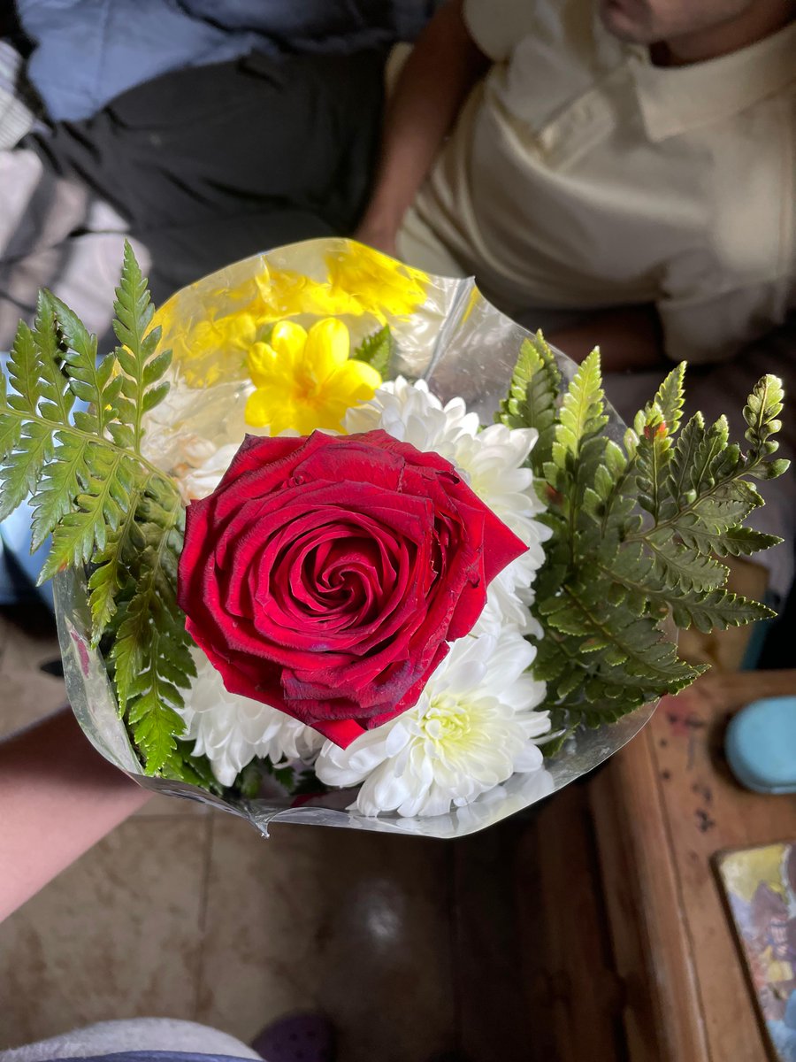 pensar que toda mi vida pedi flores y ahora estoy con un hombre que me las da solo por existir y nunca tuve que pedirselas🥹