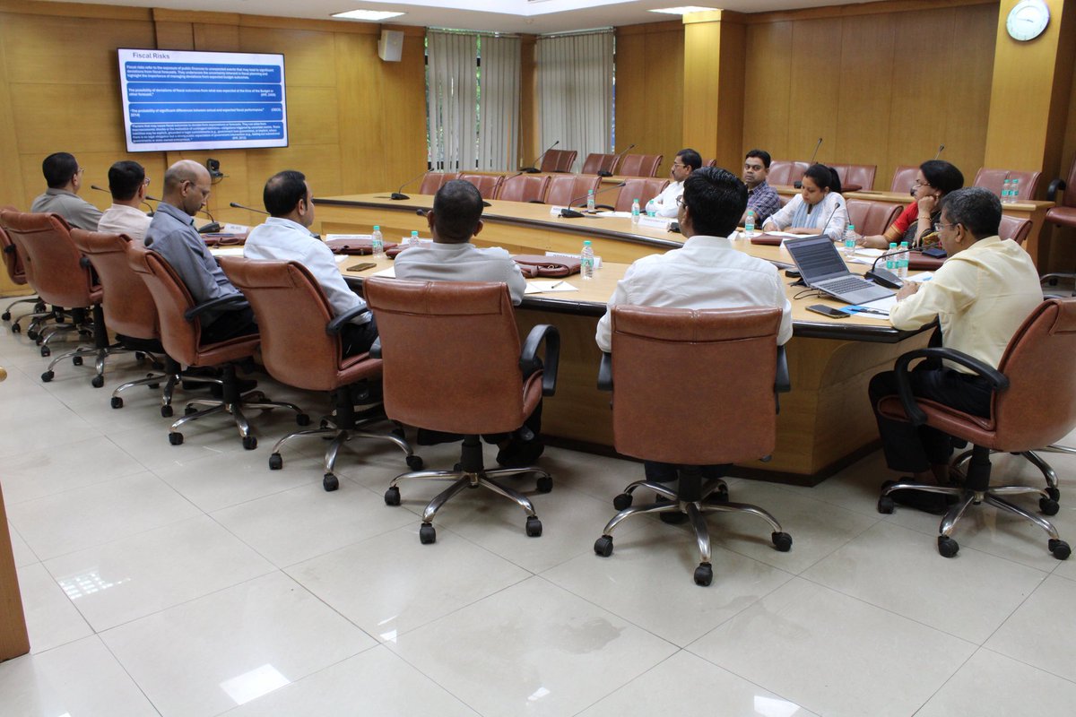 [NIPFP one-week Training program in "Public Financial Management" for the Officials of Govt. of Chhattisgarh from 25-29th Aug 2025.]NIPFP Prof. Dr Pratap Ranjan Jena   delivered a session on “Fiscal Risk Management” #Coordinators: Dr. Pratap Ranjan Jena and Dr A Sri Hari Nayudu