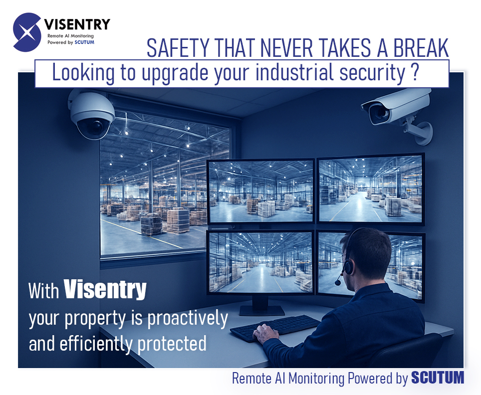 visentry.com

Looking to upgrade your industrial security ? With Visentry, your property is proactively and efficiently protected.