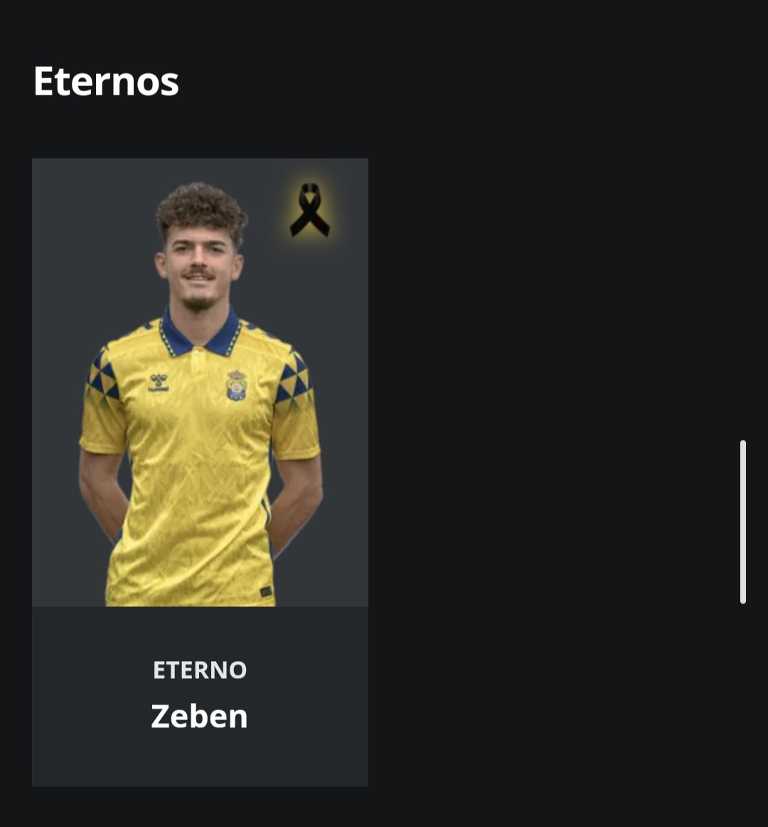 Las Palmas ya ha publicado la plantilla de Las Palmas C en su web oficial y ha tenido este enorme detalle con Zeben Ramos

👏👏👏