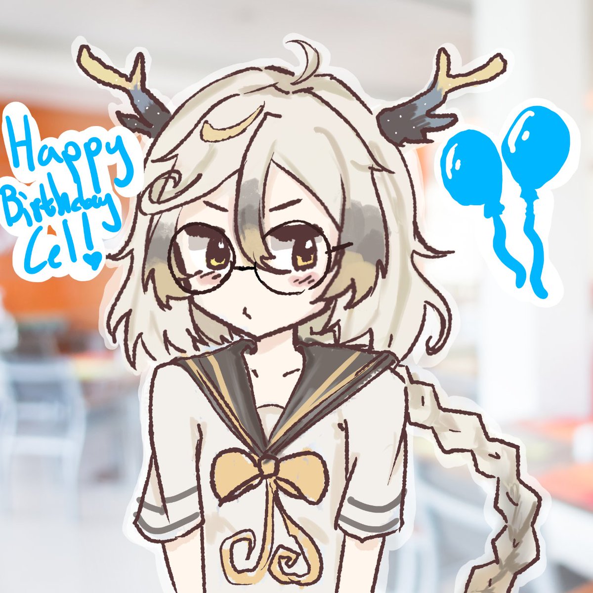 Happy Birthday Cel!!!!
drew u as a bigger cutie this time -v-
#Celeisart