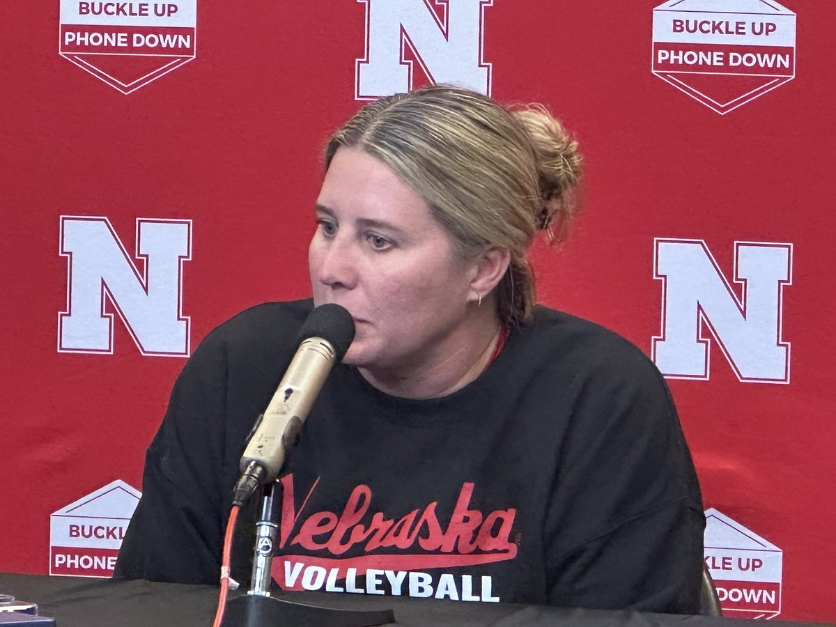 randysilvertv's tweet image. “I didn’t feel tight against Kentucky at all. I felt we were loose and had the right body language. I’ve been impressed with how they handle pressure.”

Head coach Dani Busboom Kelly

#huskersvb