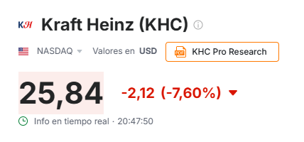 DividendLover93's tweet image. 📢 Kraft Heinz $KHC se dividirá en dos compañías en 2026

🍅 Global Taste Elevation Co. (Heinz, Philadelphia, Mac &amp;amp; Cheese)
🥪 North American Grocery Co. (Oscar Mayer, Lunchables, Singles)

📉 La acción cae -7% tras el anuncio 🩸

#KHC #Mercados #Split