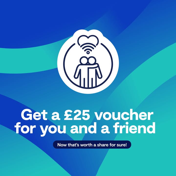 Get a £25 voucher for every friend you refer… and they’ll get one too, to welcome them onboard! 😍 

Find out how to refer your friend's to the only Which? recommended broadband provider here: zen.co.uk/refer-a-friend 

#referafriend #betterbroadband #Zen