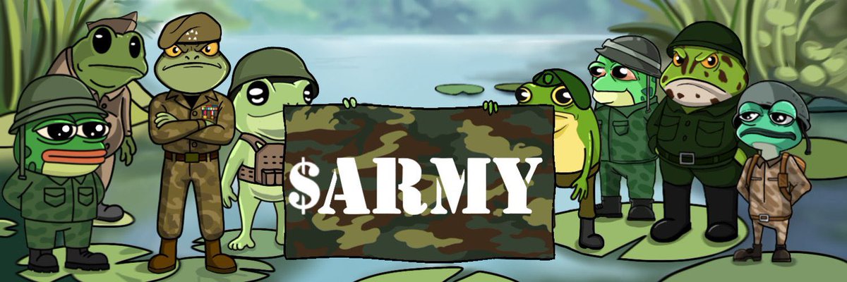 Salute to my G the homie <a href="/JSPHost/">General JSP 🐸🪖</a> launched his project definitely excited and to call it $Army that’s super 🔥 every project needs a Army #WeRaidTheyApe mentality <a href="/armycoinsol/">Army</a> 

$ARMY Is LIVE! Currently at 2m mc 💪🏿

3Gdx9LmKZJyciSz3mbge3YKLqskiMG71m1iDMPAwpump