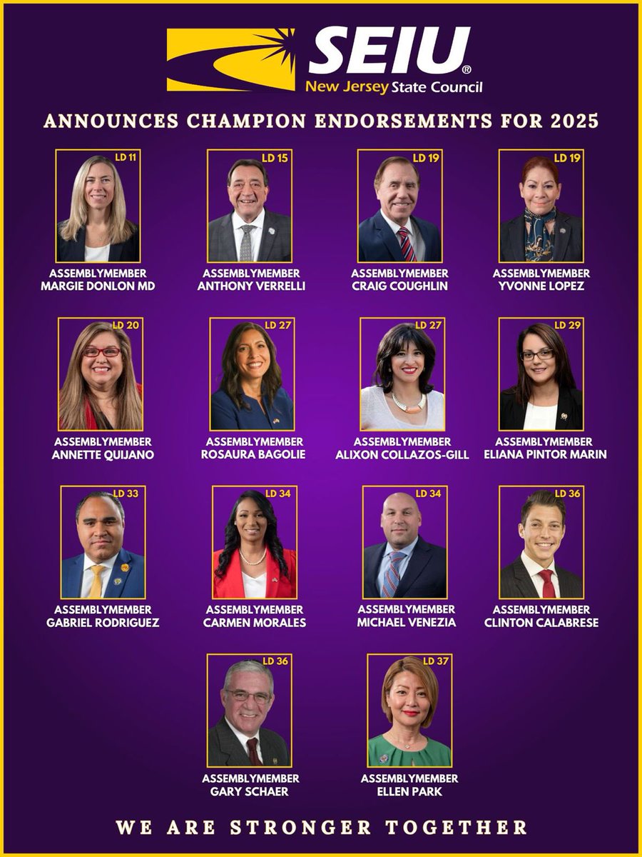 Happy Labor Day! We pay tribute to the country’s workers and stand with our endorsed candidates for their fight for fair wages, thus strengthening working families and communities. No more attacks on workers rights! #togetherweareatronger #mikiesherrillf4governor2025