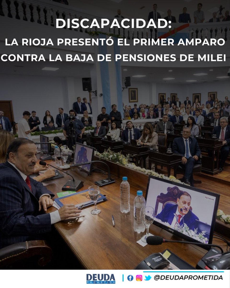 🚨 La Rioja presentó el primer amparo judicial contra la quita de pensiones por discapacidad del Gobierno nacional

👉 El caso:una mujer con problemas de salud mental a la que Nación le suspendió el beneficio
Quintela dispuso asistencia legal gratuita y avanza un amparo colectivo