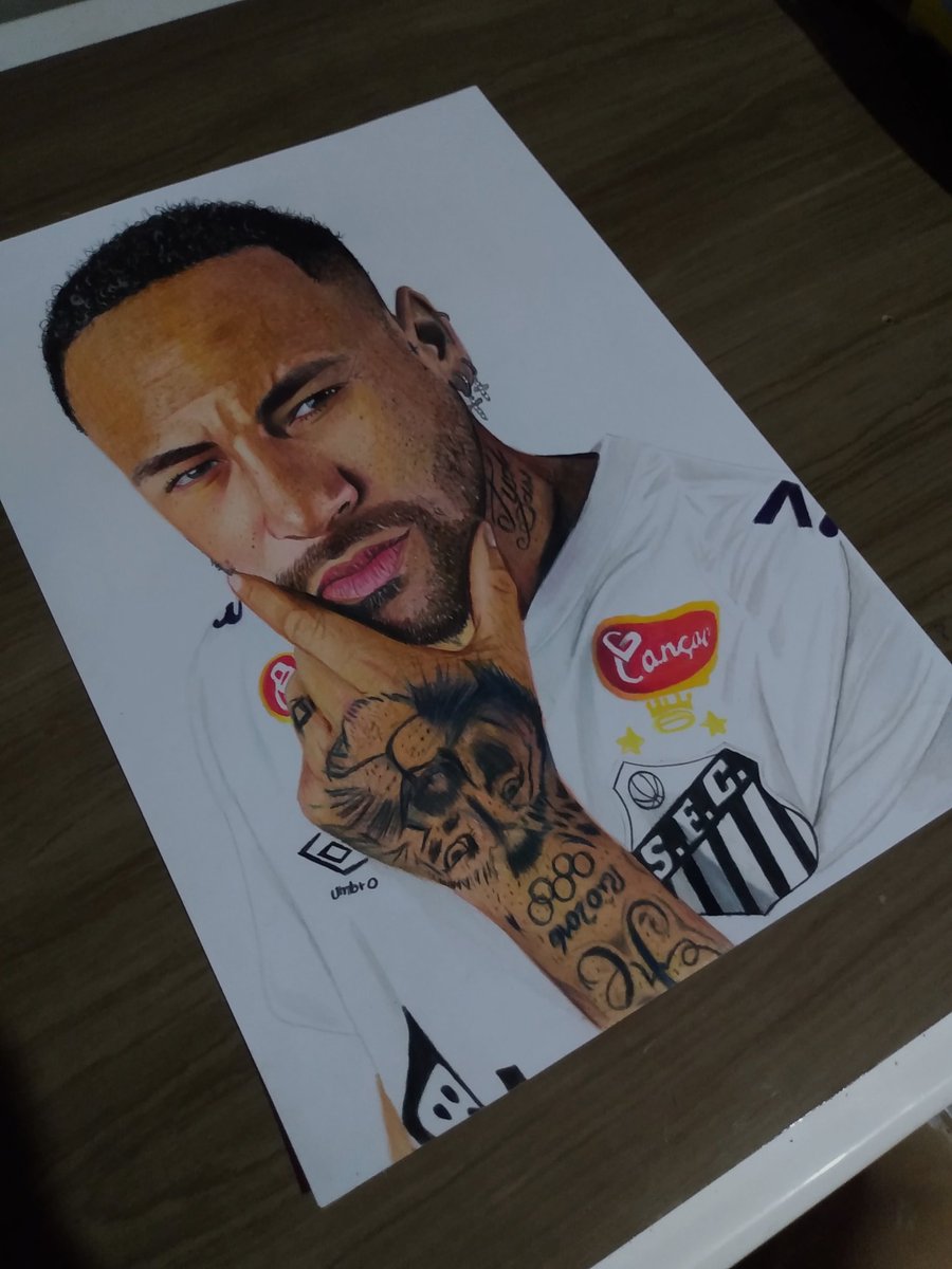 AndreSa85996446's tweet image. Opa boa tarde a todos, Neymar tem como vc receber esse desenho que fiz seu✍️🔥