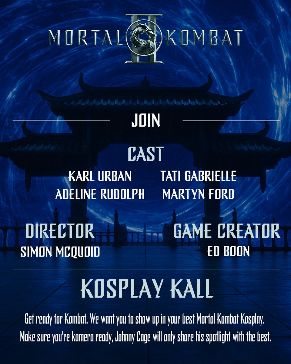 Earthrealm and Outworld are coming to New York Komic-Kon October 11th. Get ready to fight for your realm in your best Mortal Kombat kosplay - the tournament waits for no one.