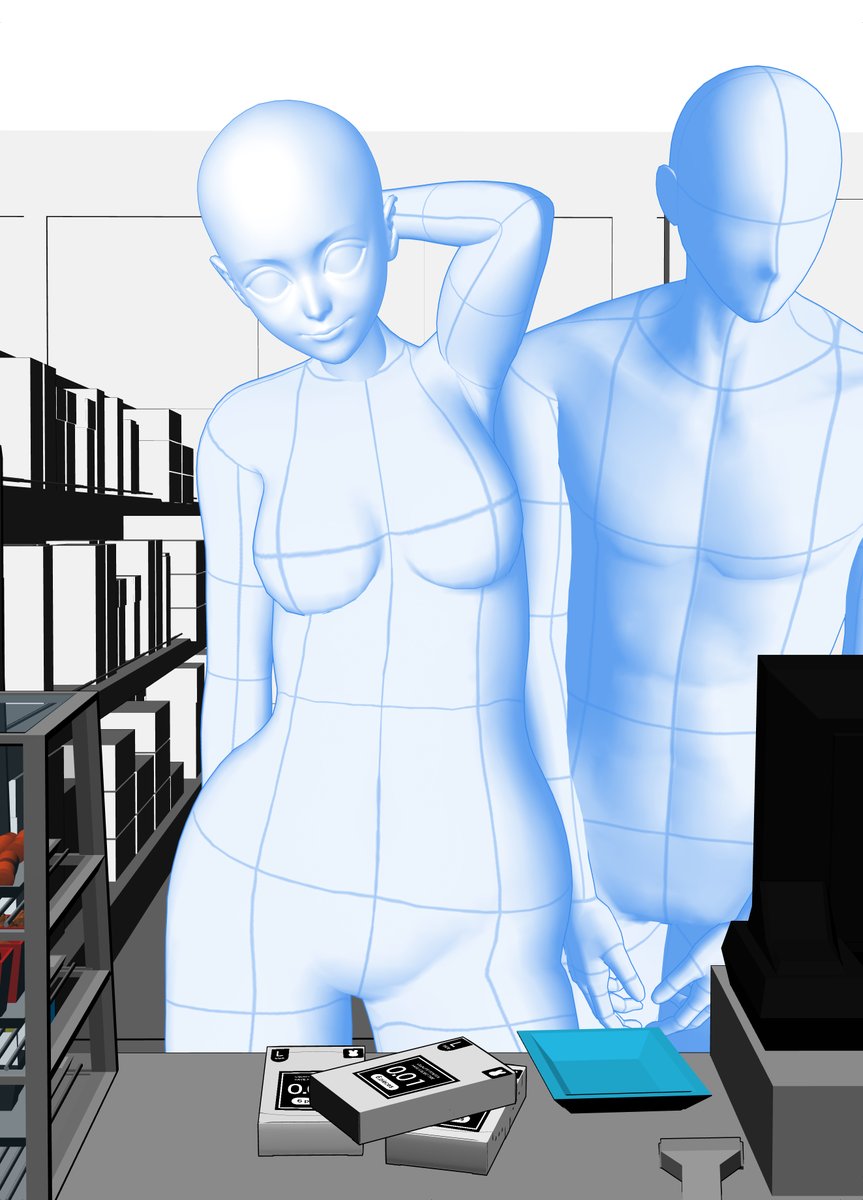 健全なの 
#皆さんラフと塗った後を見せてください 