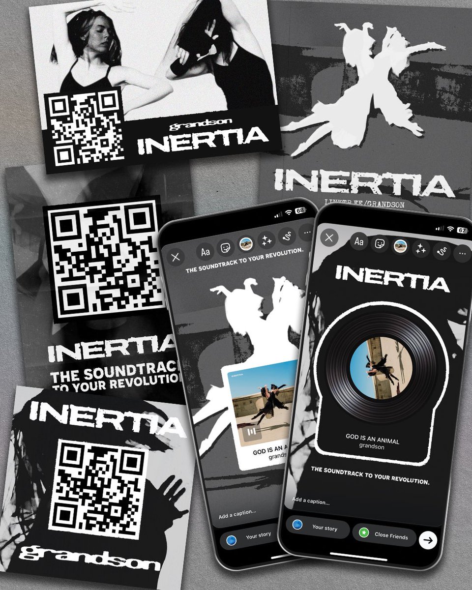 With the INERTIA release just a few days away I thought it would be fun to make a little fan project promotion “package” with flyers, stickers, posters and social media templates you can use to share the new <a href="/grandson/">grandson</a> album! 

🔗 drive.google.com/drive/folders/…