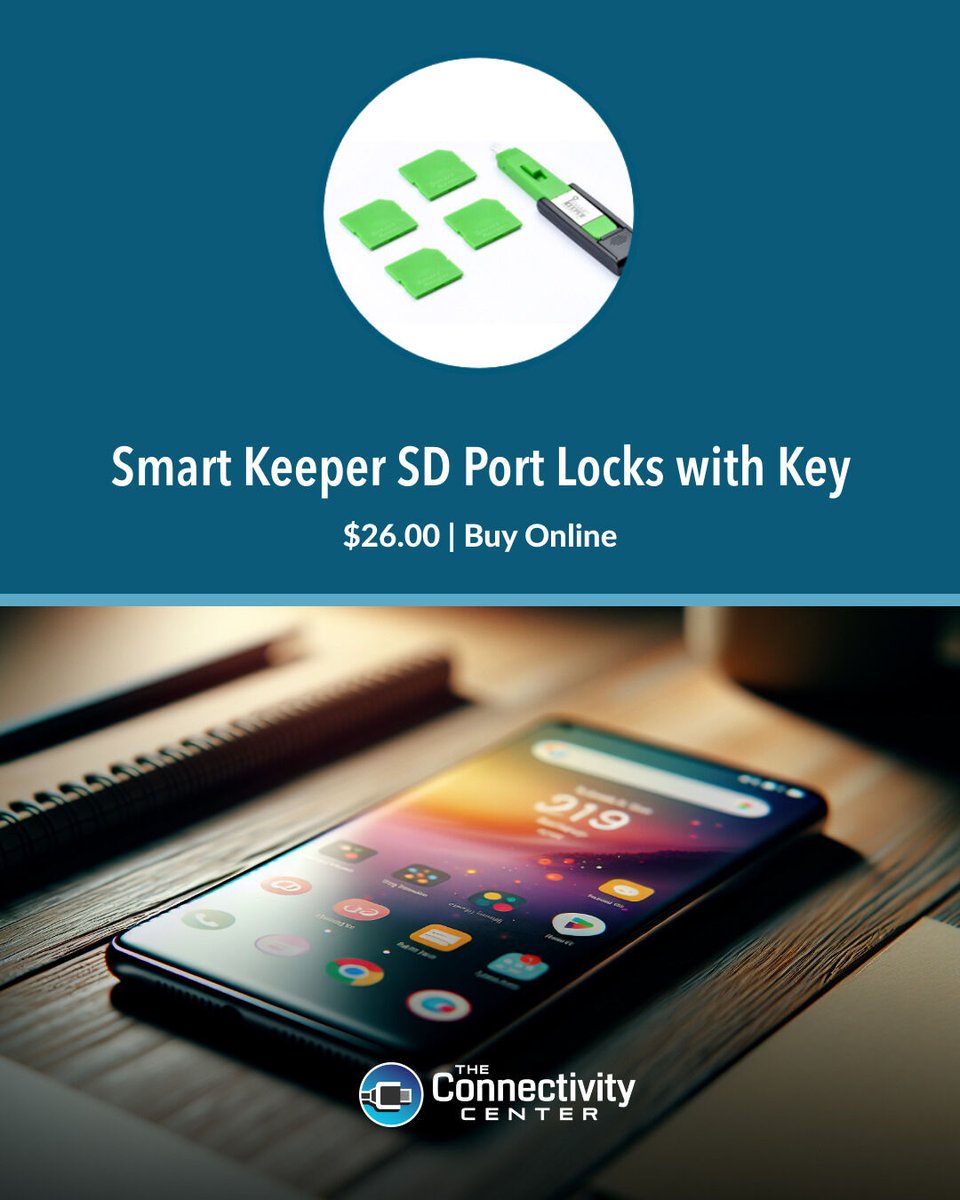 Keep your SD ports secure with Smart Keeper SD Port Locks! Block unauthorized access with ease and safeguard your sensitive data. Practical, effective, and just $26! Learn more at go-tcc.com/SDKey #cybersecurity #InformationTechnology #ITsecurity
