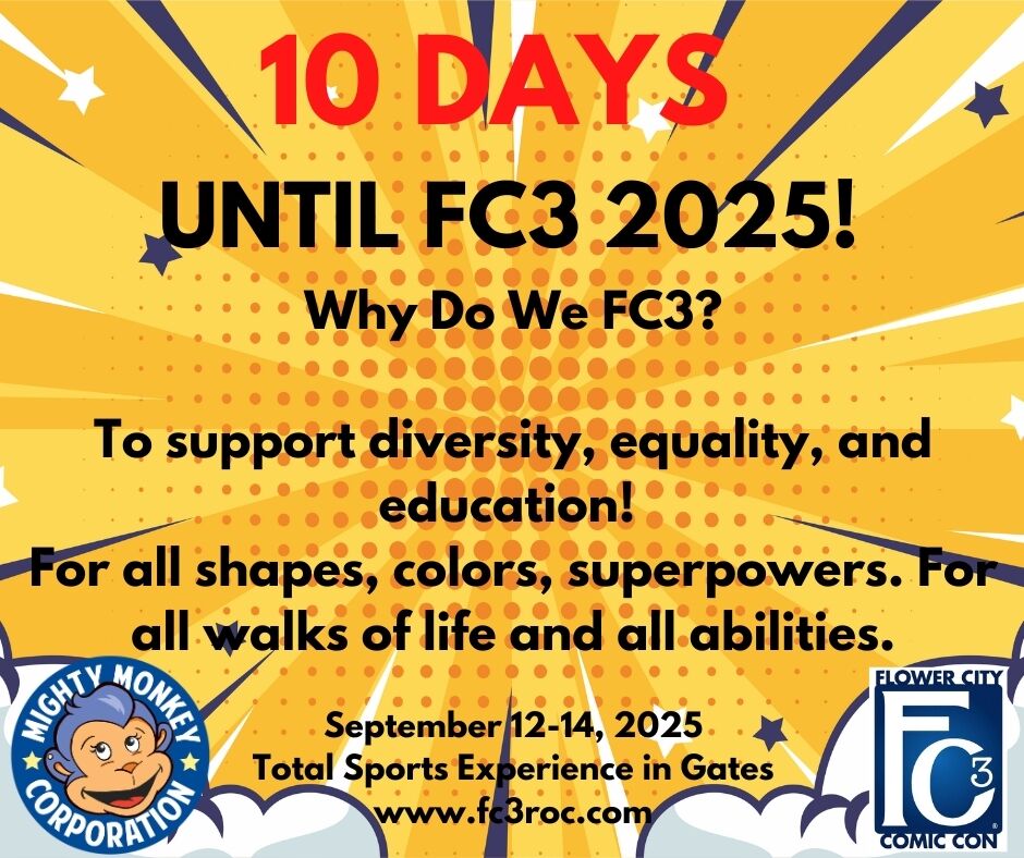 fc3roc's tweet image. Why Do We FC3?

To support diversity, equality, and education! 
For all shapes, colors, superpowers. For all walks of life and all abilities.
#FC32025 #ExperienceFC3 #WhereItAllComesTogether