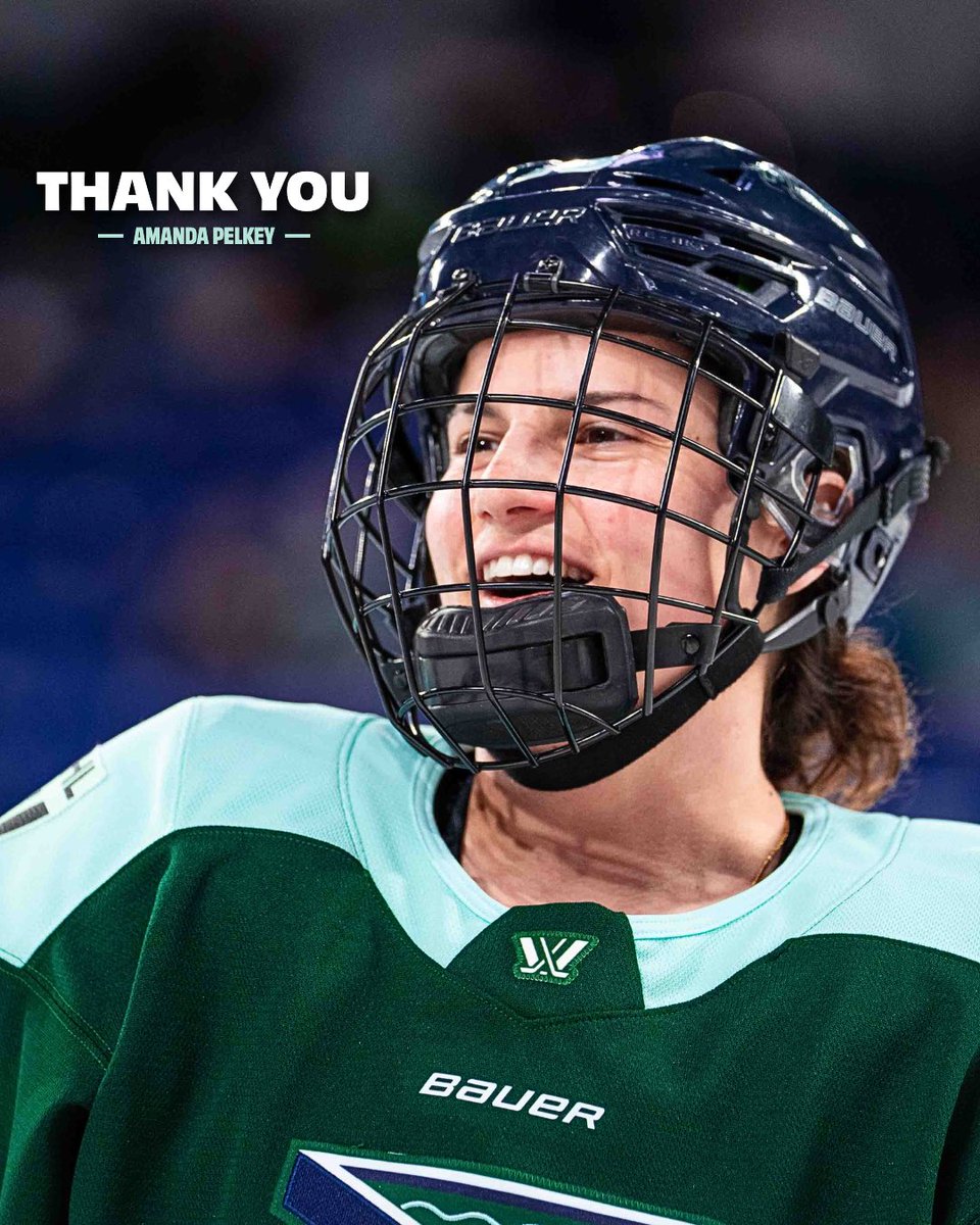 PWHL_Boston's tweet image. Thank you, Pelkey. 💚

The ultimate teammate, leader, and our very own supermom. Thank you for everything you’ve given this team these last two seasons - we’re wishing you all the best in retirement!

#TougherTogether