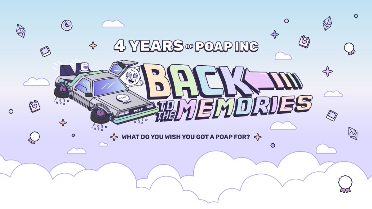 To celebrate POAP Inc's 4th anniversary on Sept 9th, we're issuing a special anniversary POAP and hosting a community contest. We want to know what you wish you got a POAP for! 

To learn how you can participate, read on! 👇